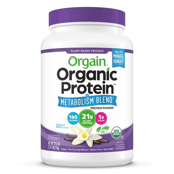 Organic Protein Powder + Metabolism Blend Vanilla Bean