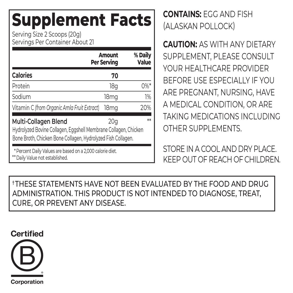 Multi Collagen Peptides Powder