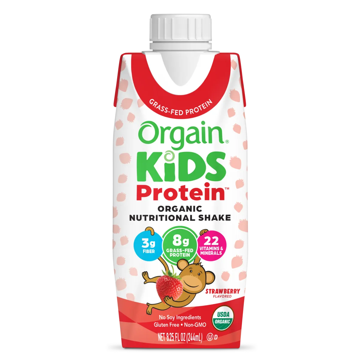 Kids Protein Organic Nutrition Shake - Strawberry