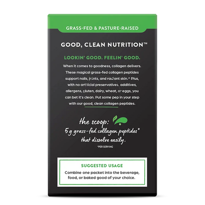 Grass Fed Pasture Raised Collagen Peptides 25 Ct Stick Pack